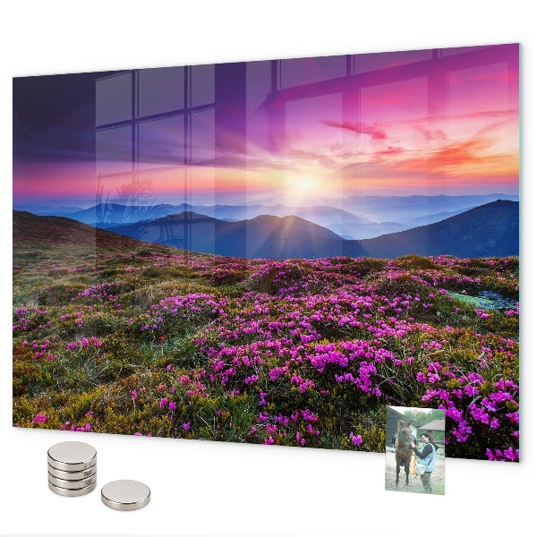 Magneetbord Zonsopgangbloemen