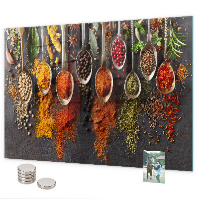 Magneetbord Specerijen op lepels