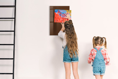 Magnet board Bruine kleur