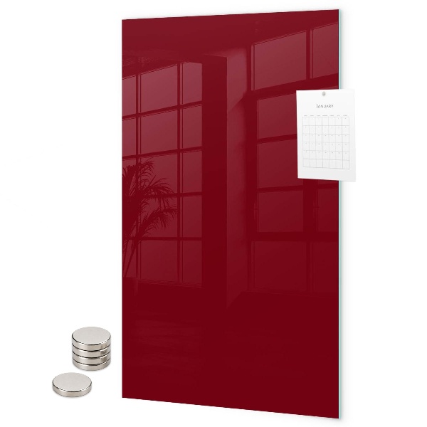 Magneet bord Bordeauxrode kleur