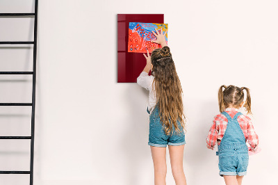 Magneet bord Bordeauxrode kleur