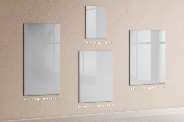 Magneet bord Kleur: donkerwit