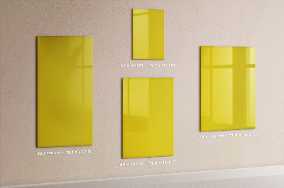 Magnet board Lichtgele kleur