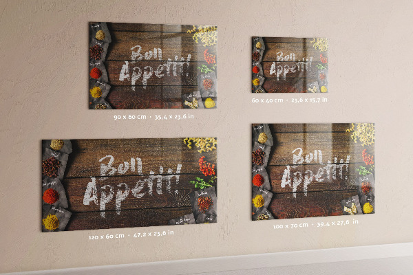 Magneetbord Eet smakelijk inscriptie