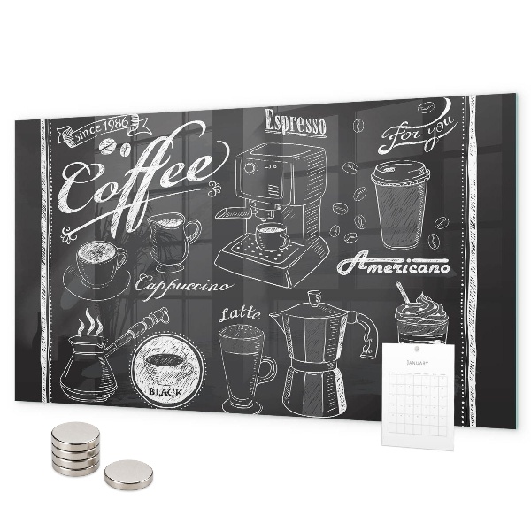 Magneetbord Koffiemachines