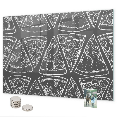 Magnetisch bord Beschilderde pizza