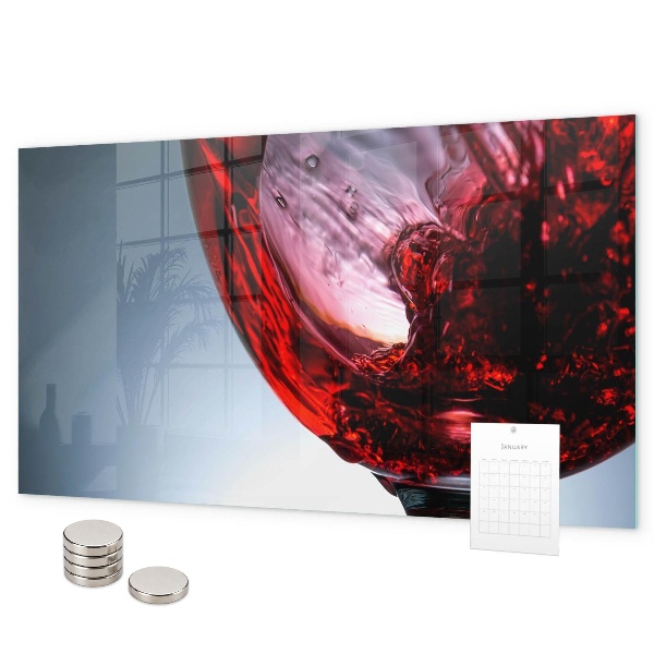 Magnetisch bord Glas wijn