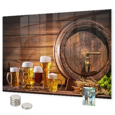 Magneetbord Een biervat