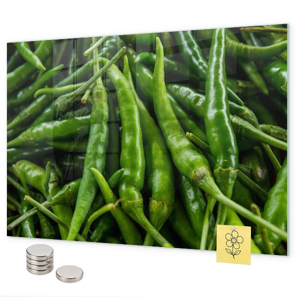 Magnetisch bord Groene paprika