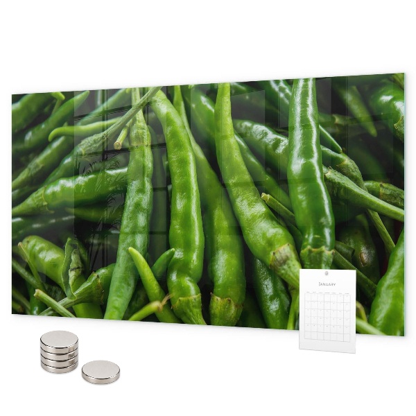 Magnetisch bord Groene paprika