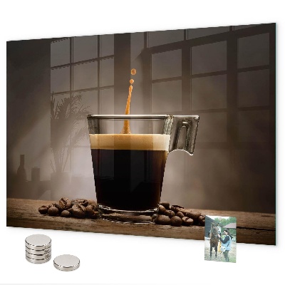 Magneetbord Een kopje koffie