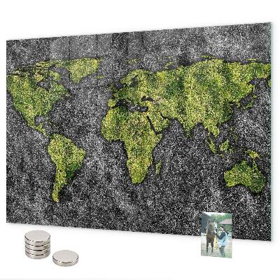 Magnetisch bord Wereldkaart