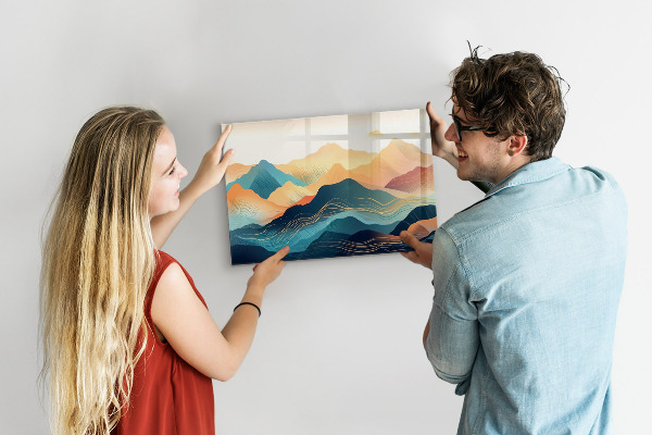 Magneetbord Berglandschap