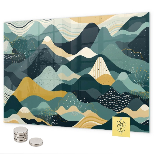 Magnetisch bord Illustratieve bergen