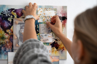 Magneetbord Aquarelkaart