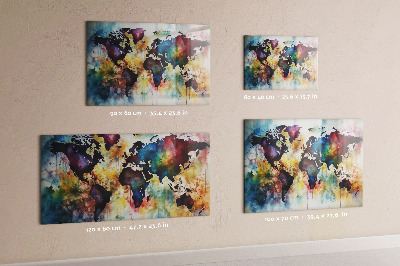 Magneetbord Aquarelkaart