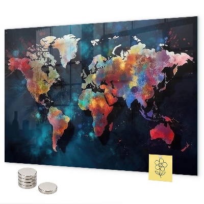 Magnetisch bord Abstracte kaart