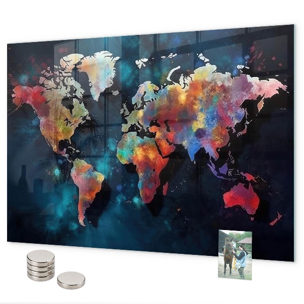 Magnetisch bord Abstracte kaart