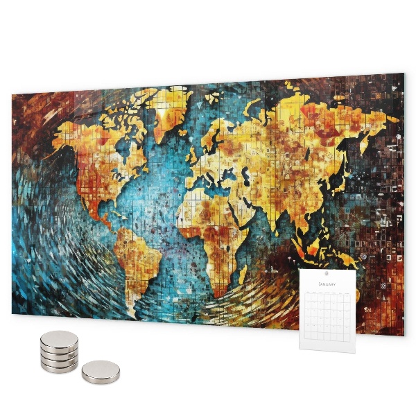 Magnetisch bord Een wereld van chaos