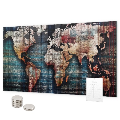 Magneetbord Lineaire kaart