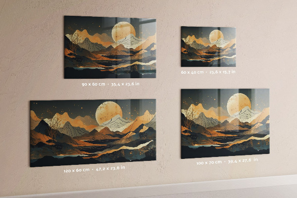 Magnetisch bord Abstract landschap