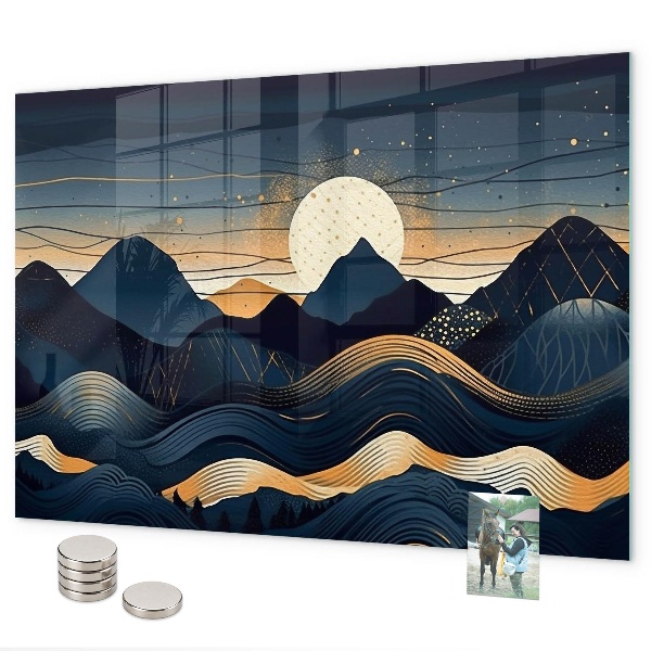 Magneetbord Zonsonderganglandschap