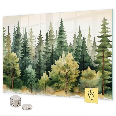 Magneetbord Boslandschap