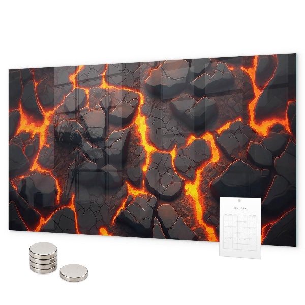 Magnetisch bord Lava-vulkaan
