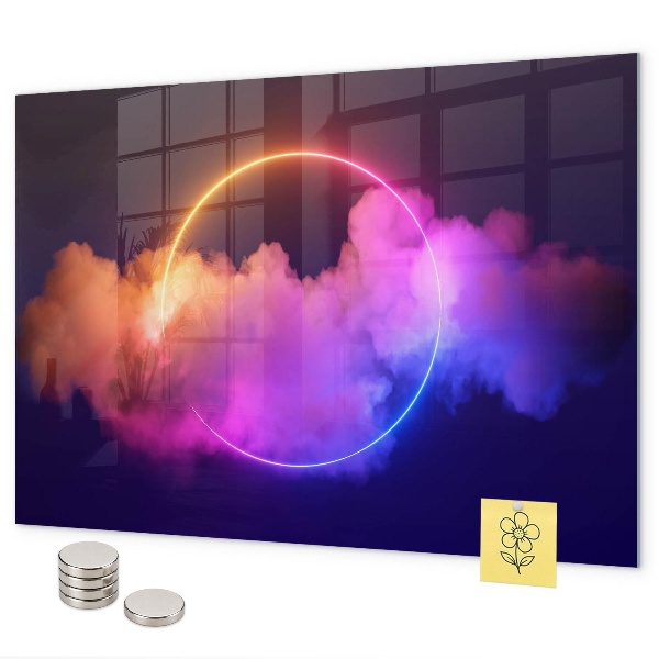 Magneetbord 3D rookabstractie