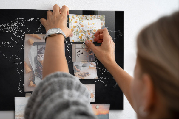 Magneetbord Landen op de wereldkaart