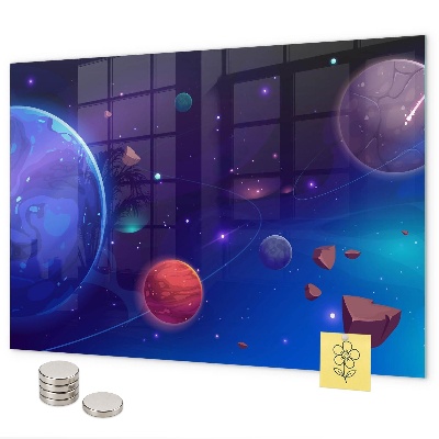 Magnetisch bord Melkwegstelsel van planeten