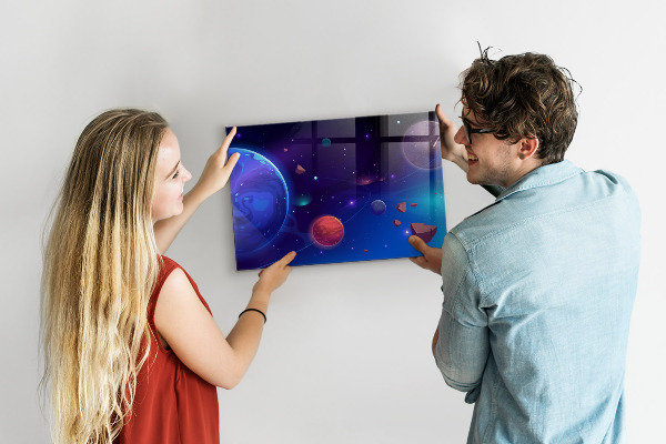 Magnetisch bord Melkwegstelsel van planeten