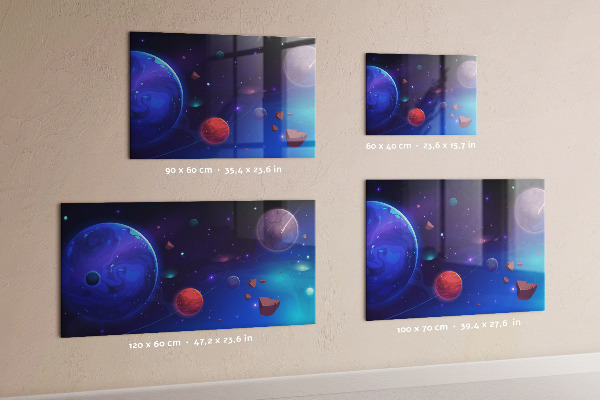 Magnetisch bord Melkwegstelsel van planeten