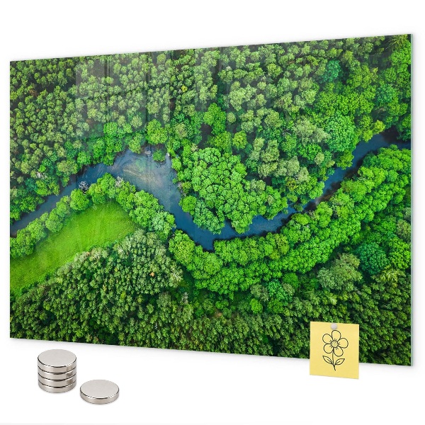 Magnetisch bord Rivier in het bos