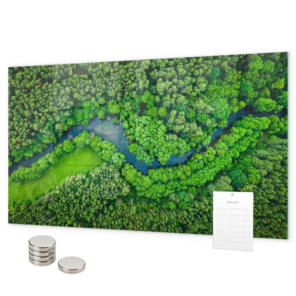 Magnetisch bord Rivier in het bos