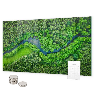 Magnetisch bord Rivier in het bos