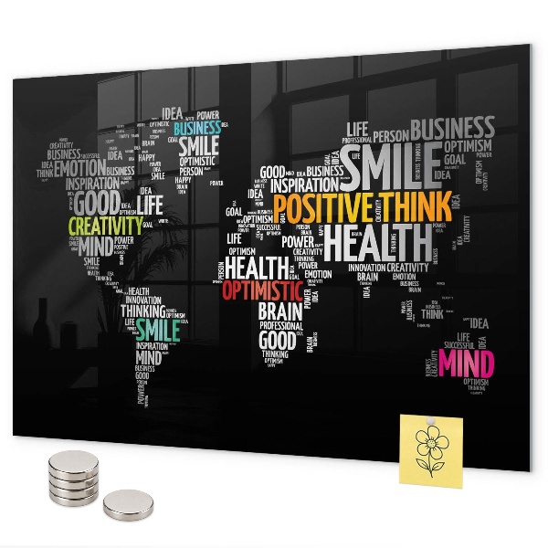 Positieve wereldkaart