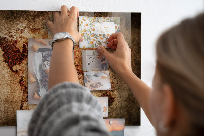 Magneetbord Oude wereldkaart