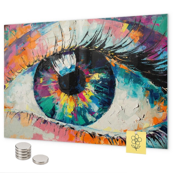 Magnetisch bord De pupil van het menselijk oog