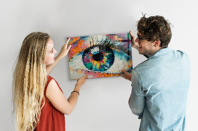 Magnetisch bord De pupil van het menselijk oog