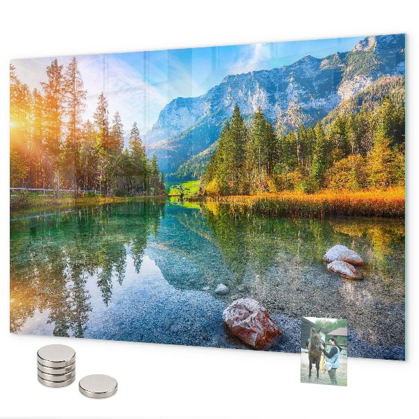Magnetisch bord Rivier- en berglandschap