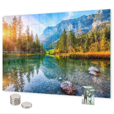 Magnetisch bord Rivier- en berglandschap