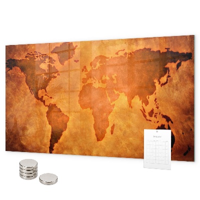 Magnetisch bord Grote wereldkaart