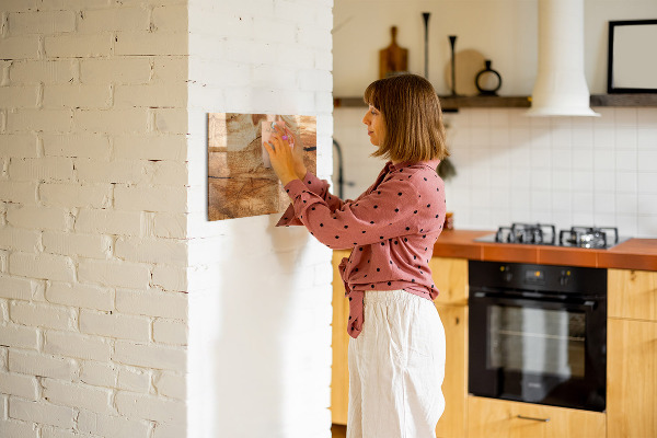 Magnetisch bord Houtstructuur