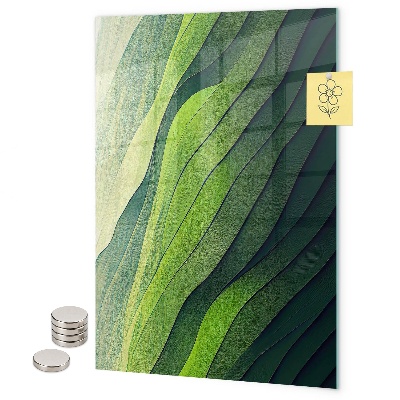 Magneet bord Groene strepen van de natuur