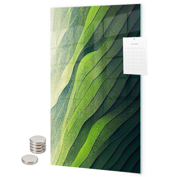 Magneet bord Groene strepen van de natuur