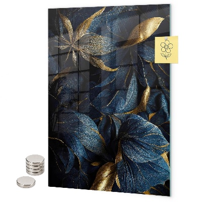 Magnet board Donkere bloemen