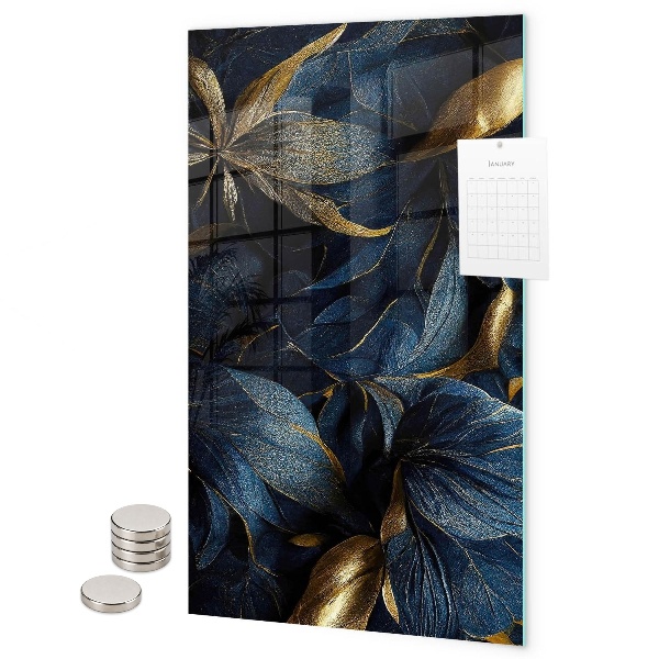 Magnet board Donkere bloemen
