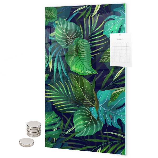 Magnet board Exotische bladeren