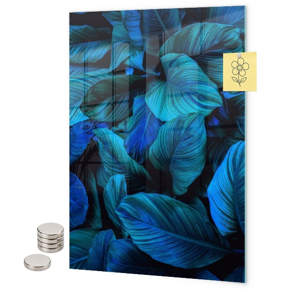 Blauwe exotische bladeren